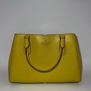 Kate Spade Chartreuse Triple Compartment Satchel